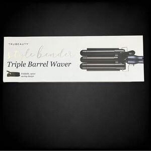 TRU BEAUTY Style Bender Triple Barrel Waver Foldable, space saving design
